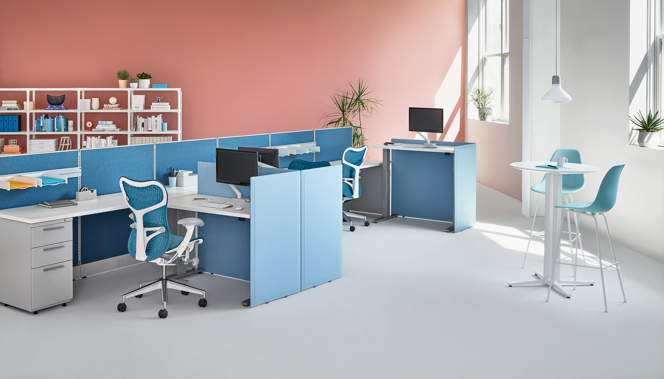 Motia Sit-to-Stand Tables with Action Office